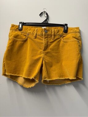 GAP Mustard Yellow Corduroy Cutoff Shorts